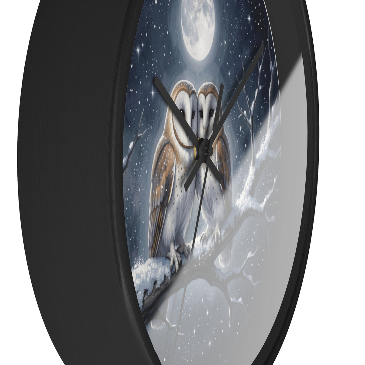 Moonlit Owl Wall Clock