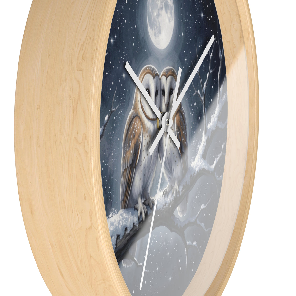 Moonlit Owl Wall Clock