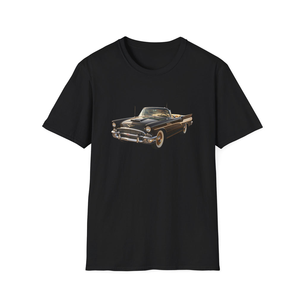 Classic Black Convertible Car Tee — Vintage Car Graphic T-Shirt