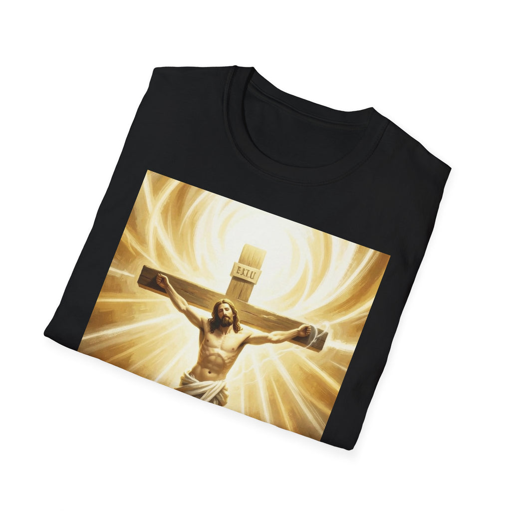 Jesus on the Cross T-Shirt — Radiant Crucifix Christian Tee