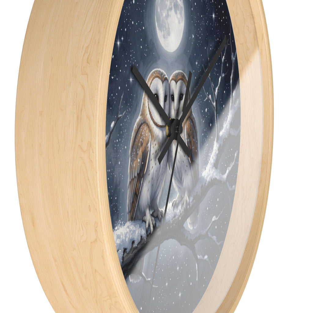 Moonlit Owl Wall Clock