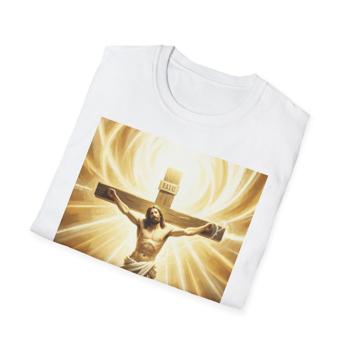 Jesus on the Cross T-Shirt — Radiant Crucifix Christian Tee