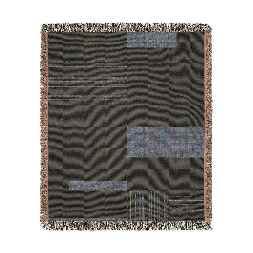 Modern Patchwork Woven Blanket – Neutral Geometric Throw for Living Room, Cozy Home Décor Gift