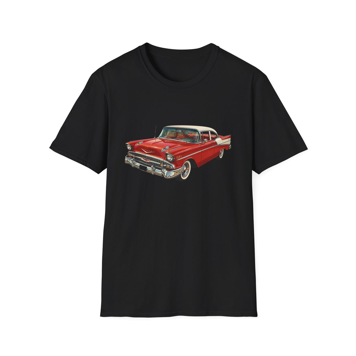 Classic Red '57 Chevy T-Shirt – Vintage Car Tee for Auto Enthusiasts