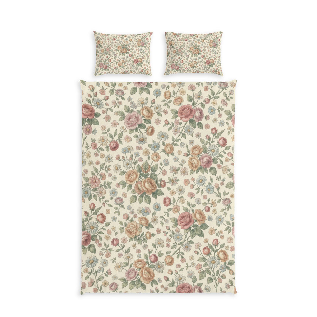 Vintage Floral Cotton Bed Set