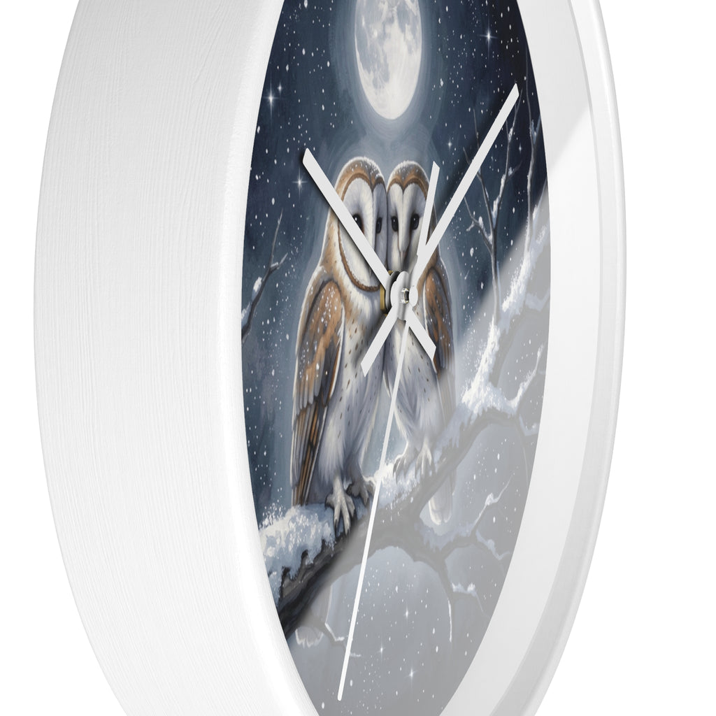 Moonlit Owl Wall Clock