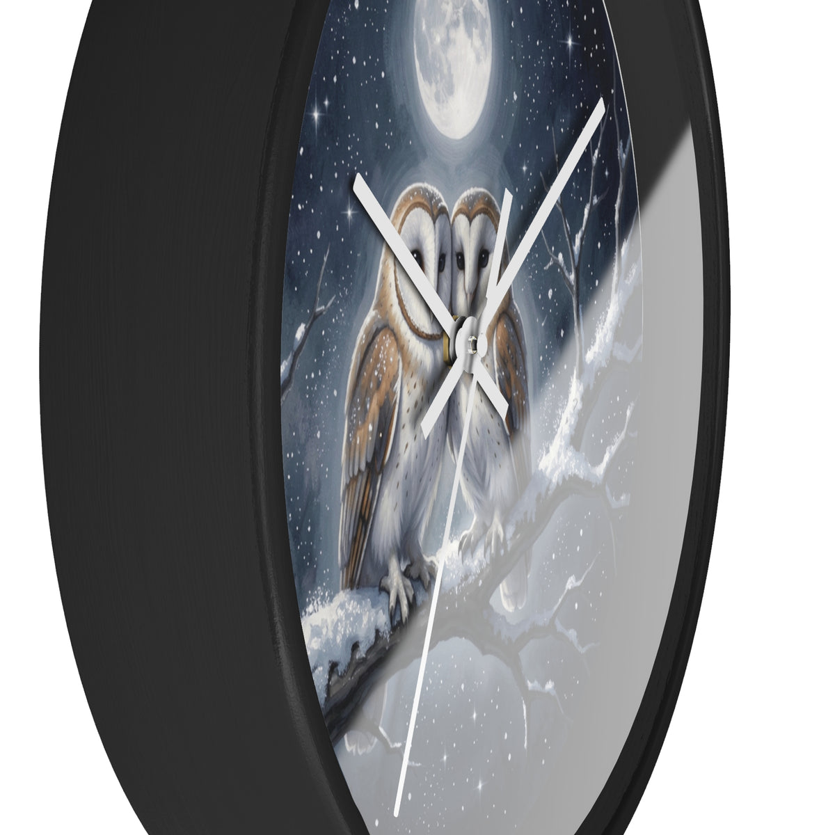 Moonlit Owl Wall Clock