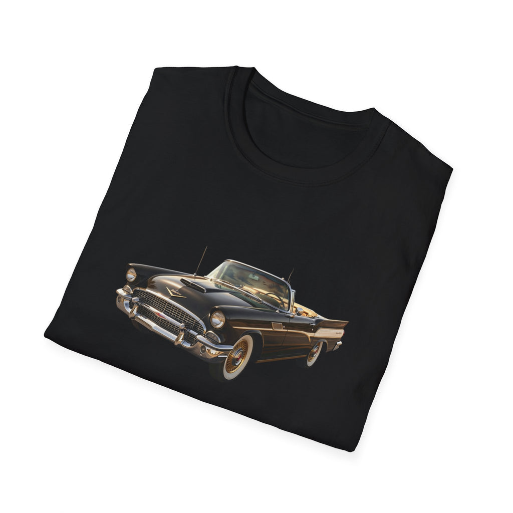 Classic Black Convertible Car Tee — Vintage Car Graphic T-Shirt