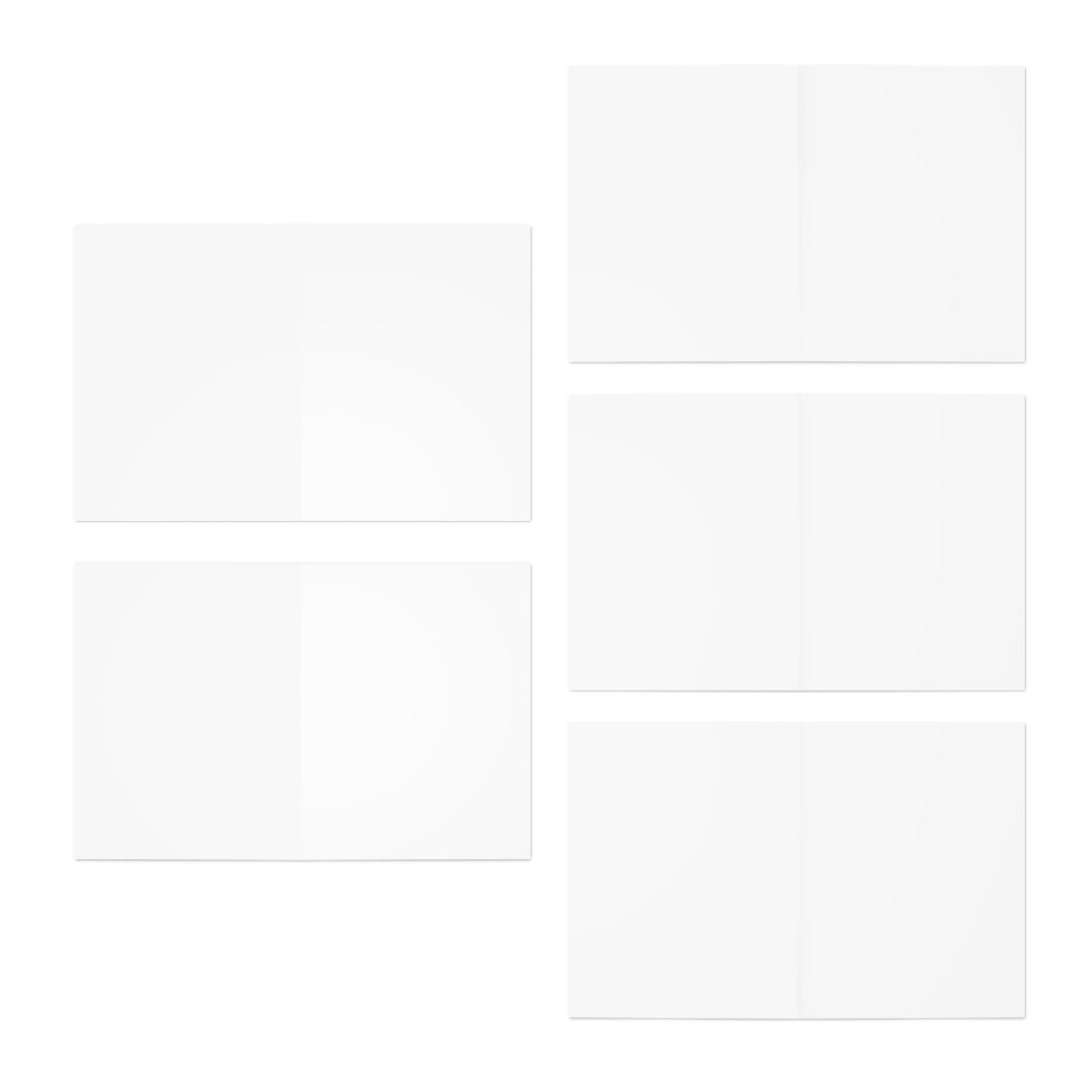 Christmas Winter Scenery Greeting Cards – 5-Pack Holiday Note Cards