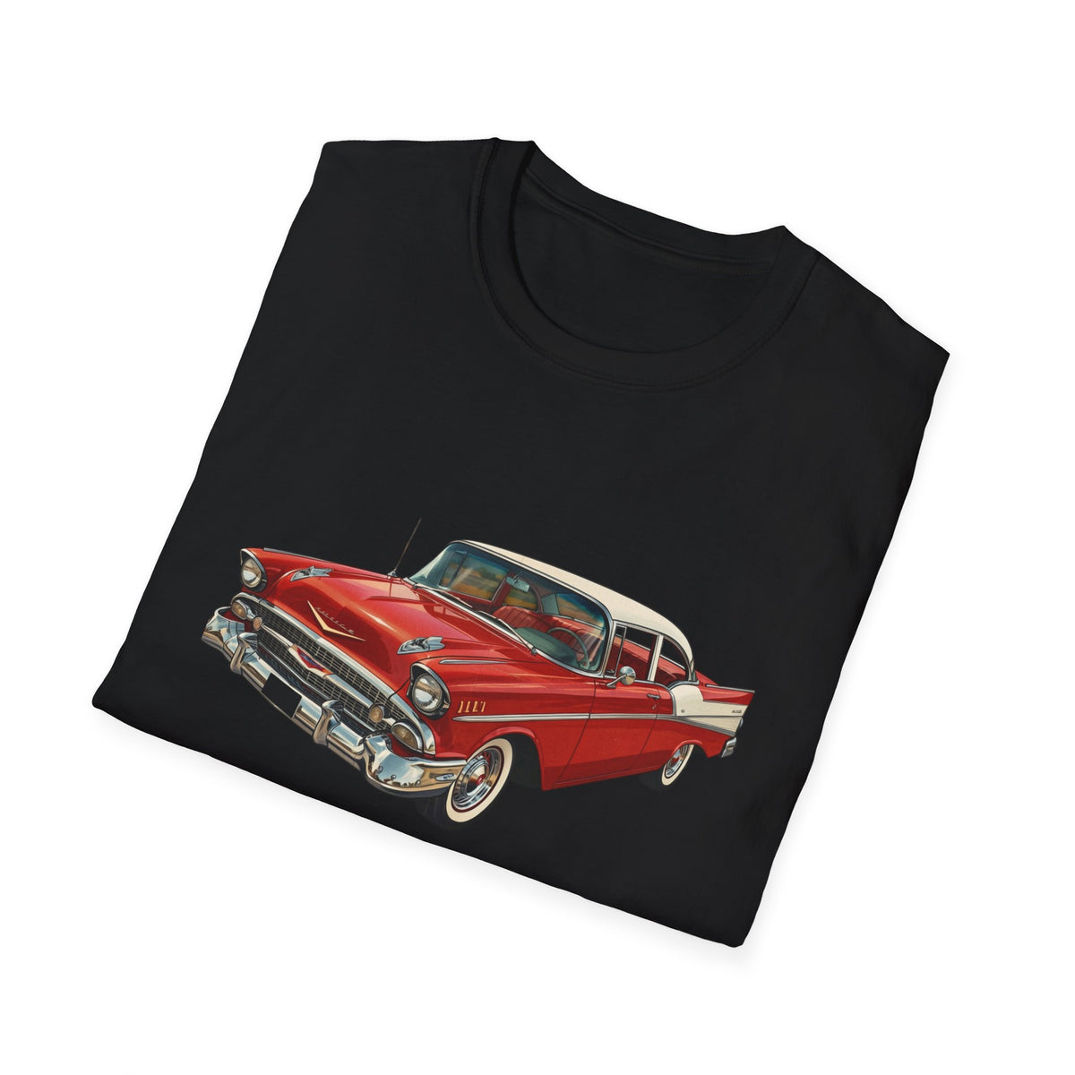 Classic Red '57 Chevy T-Shirt – Vintage Car Tee for Auto Enthusiasts
