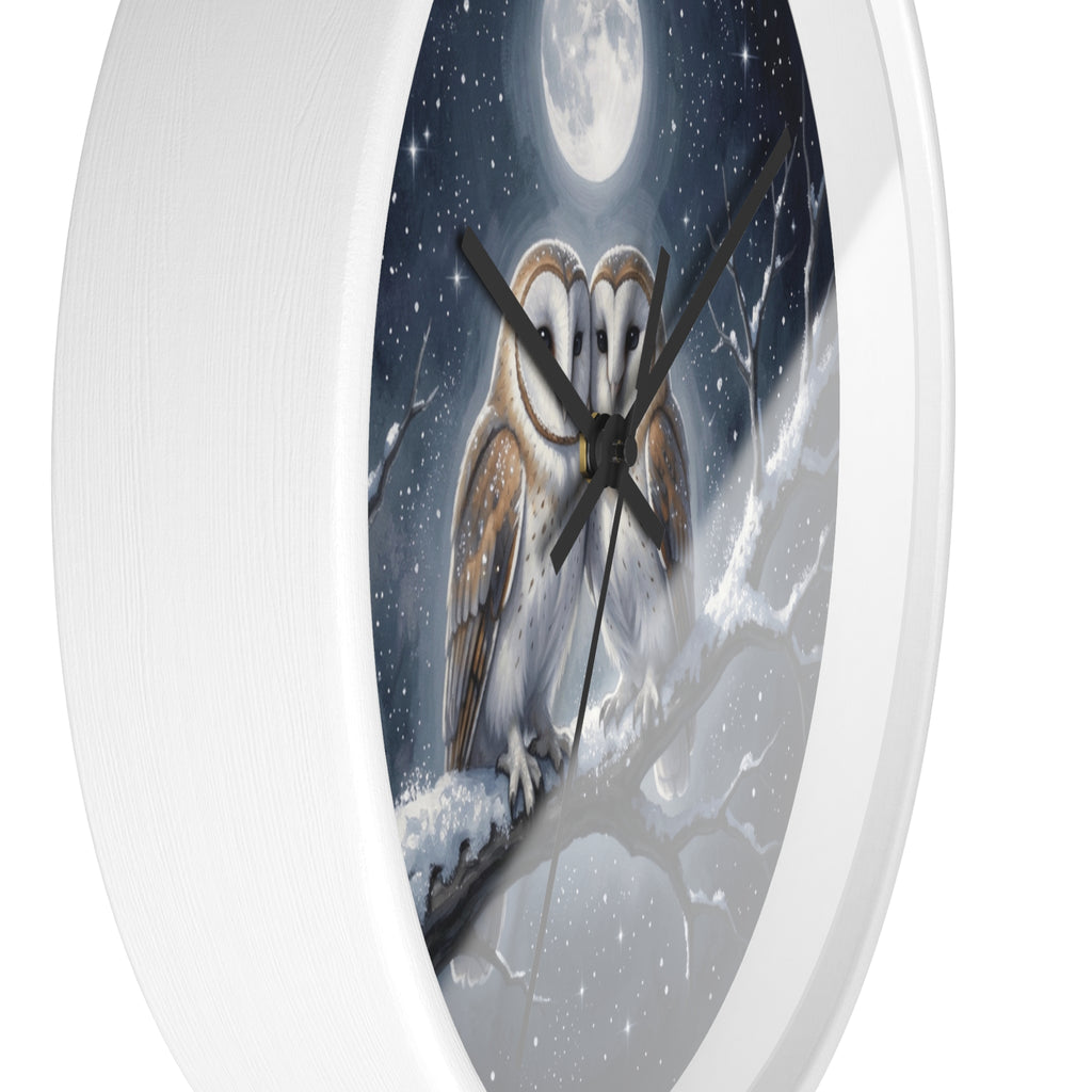 Moonlit Owl Wall Clock