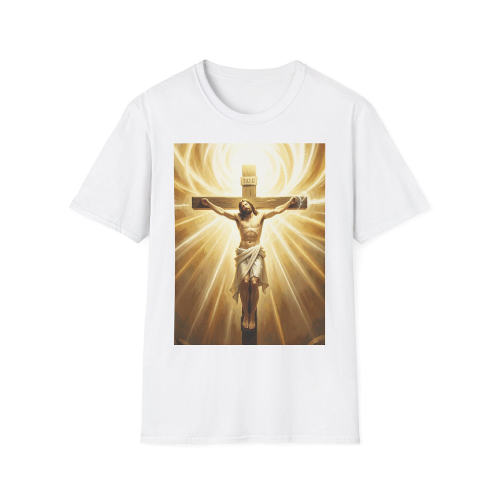 Jesus on the Cross T-Shirt — Radiant Crucifix Christian Tee