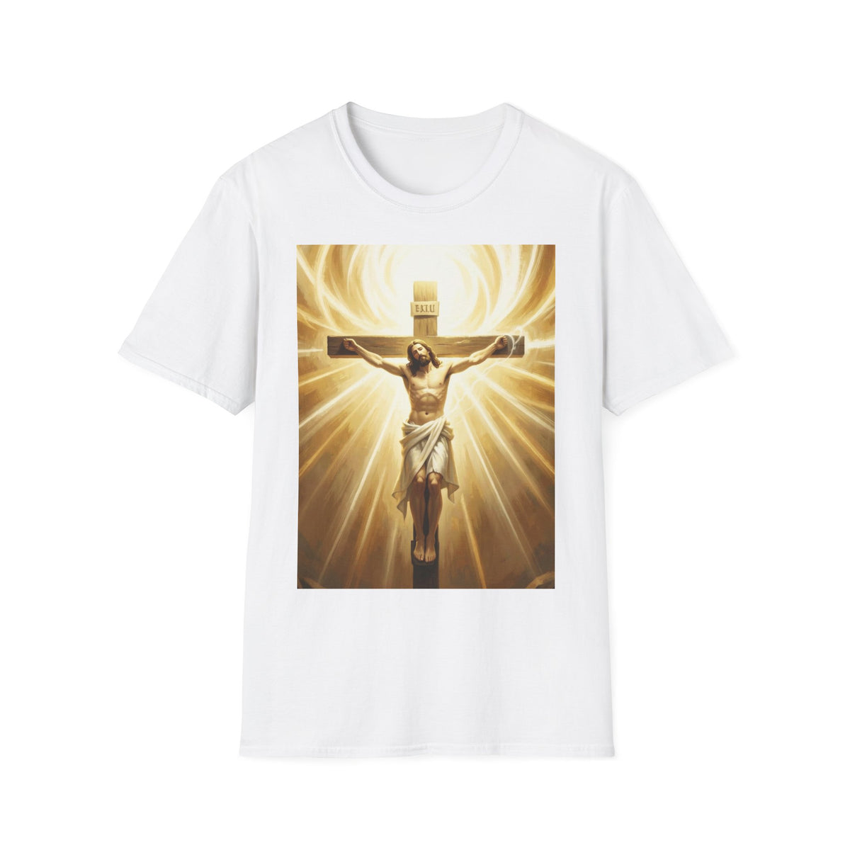 Jesus on the Cross T-Shirt — Radiant Crucifix Christian Tee