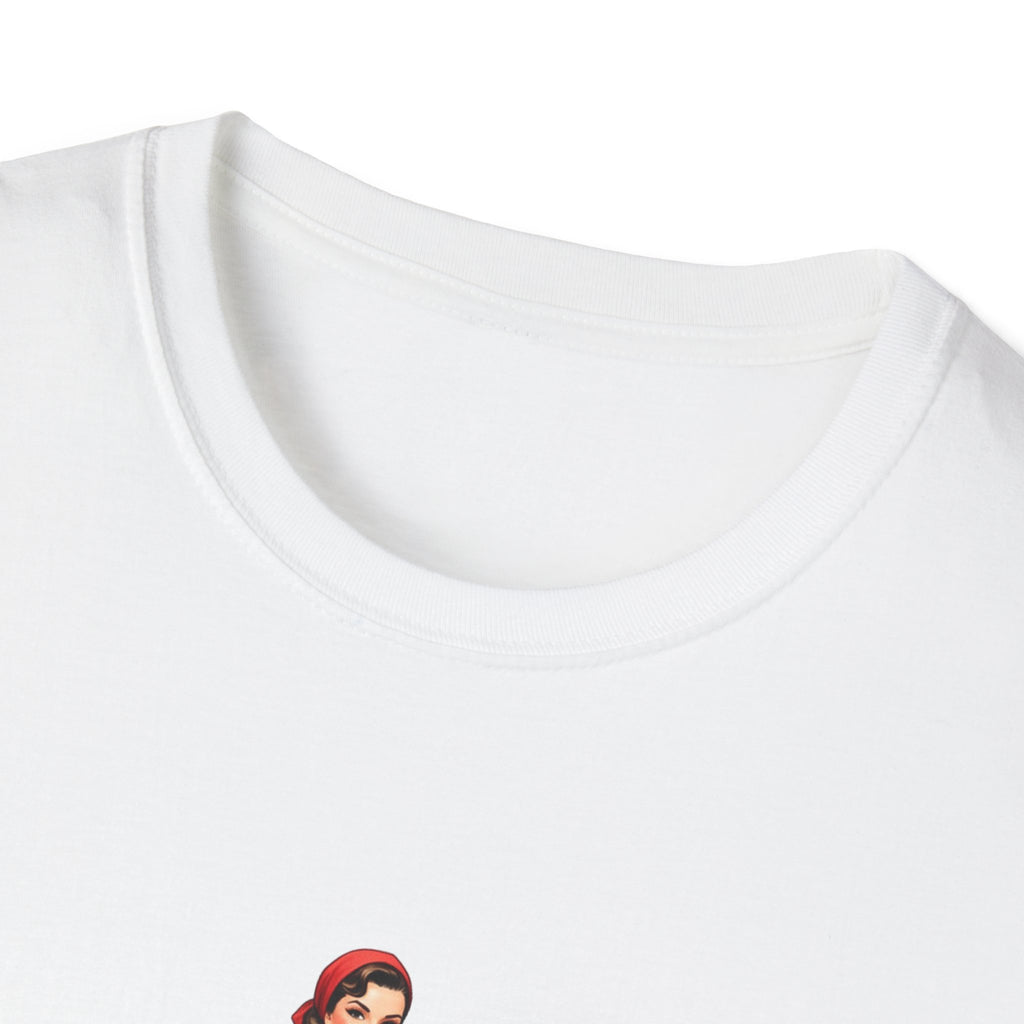 Vintage Pin-Up Girl with Red Classic Car T-Shirt