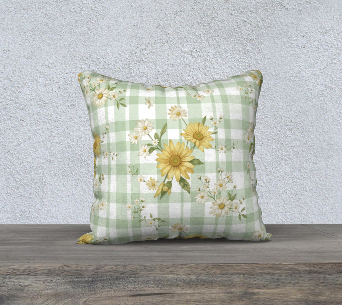 Vintage Gingham Daisies